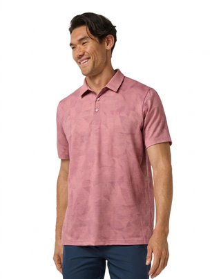 Travis Mathew Featherweight Backnine polo homme, mauveglow