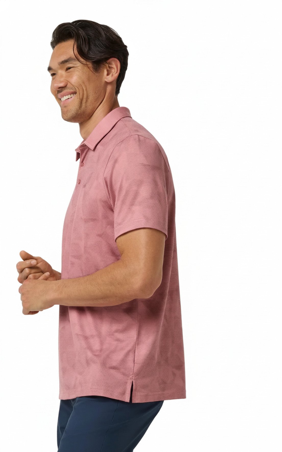 Travis Mathew Featherweight Backnine polo homme, mauveglow