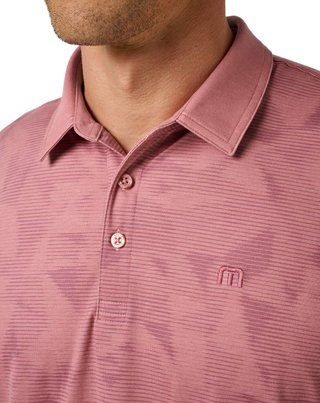 Travis Mathew Featherweight Backnine polo homme, mauveglow