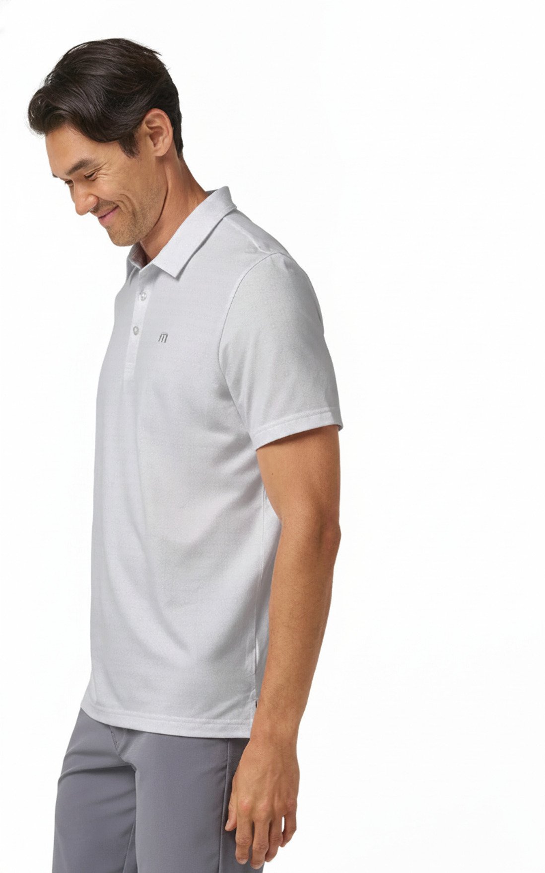 Travis Mathew Featherweight Trophy Ready polo homme, blanc
