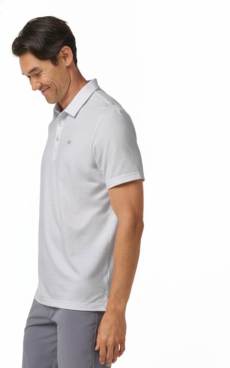 Travis Mathew Featherweight Trophy Ready polo homme, blanc