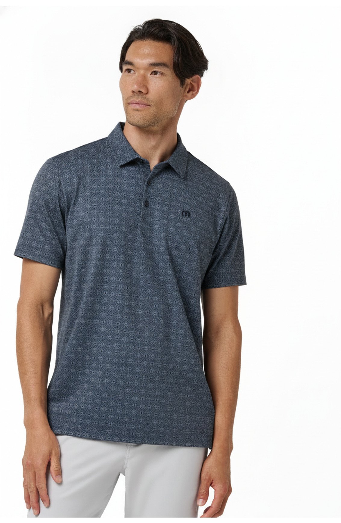 Travis Mathew Featherweight Trophy Ready polo homme, total eclipse