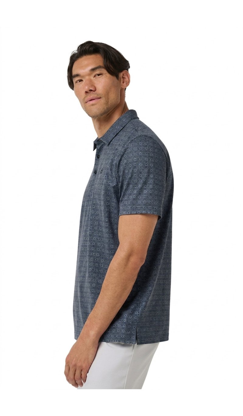 Travis Mathew Featherweight Trophy Ready polo homme, total eclipse