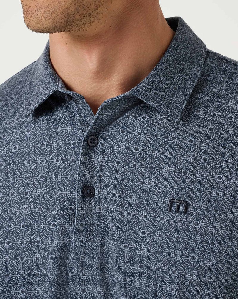 Travis Mathew Featherweight Trophy Ready polo homme, total eclipse