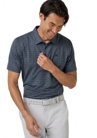 Travis Mathew Featherweight Trophy Ready polo homme, total eclipse