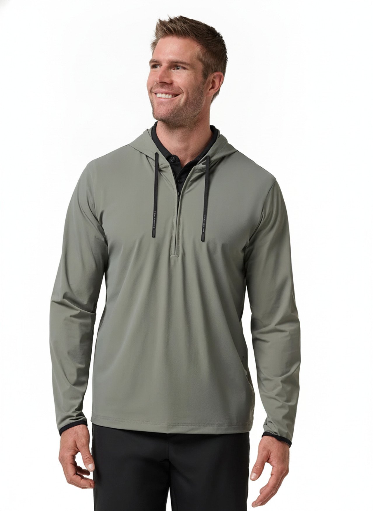 Travis Mathew Hero Hour Tech sweat à capuche homme, dark olive