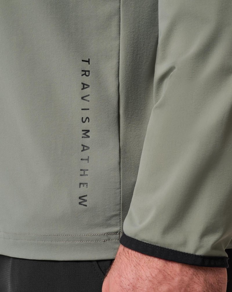 Travis Mathew Hero Hour Tech sweat à capuche homme, dark olive