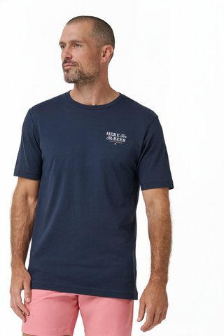 Travis Mathew Stout Standard T-Shirt homme, total eclipse