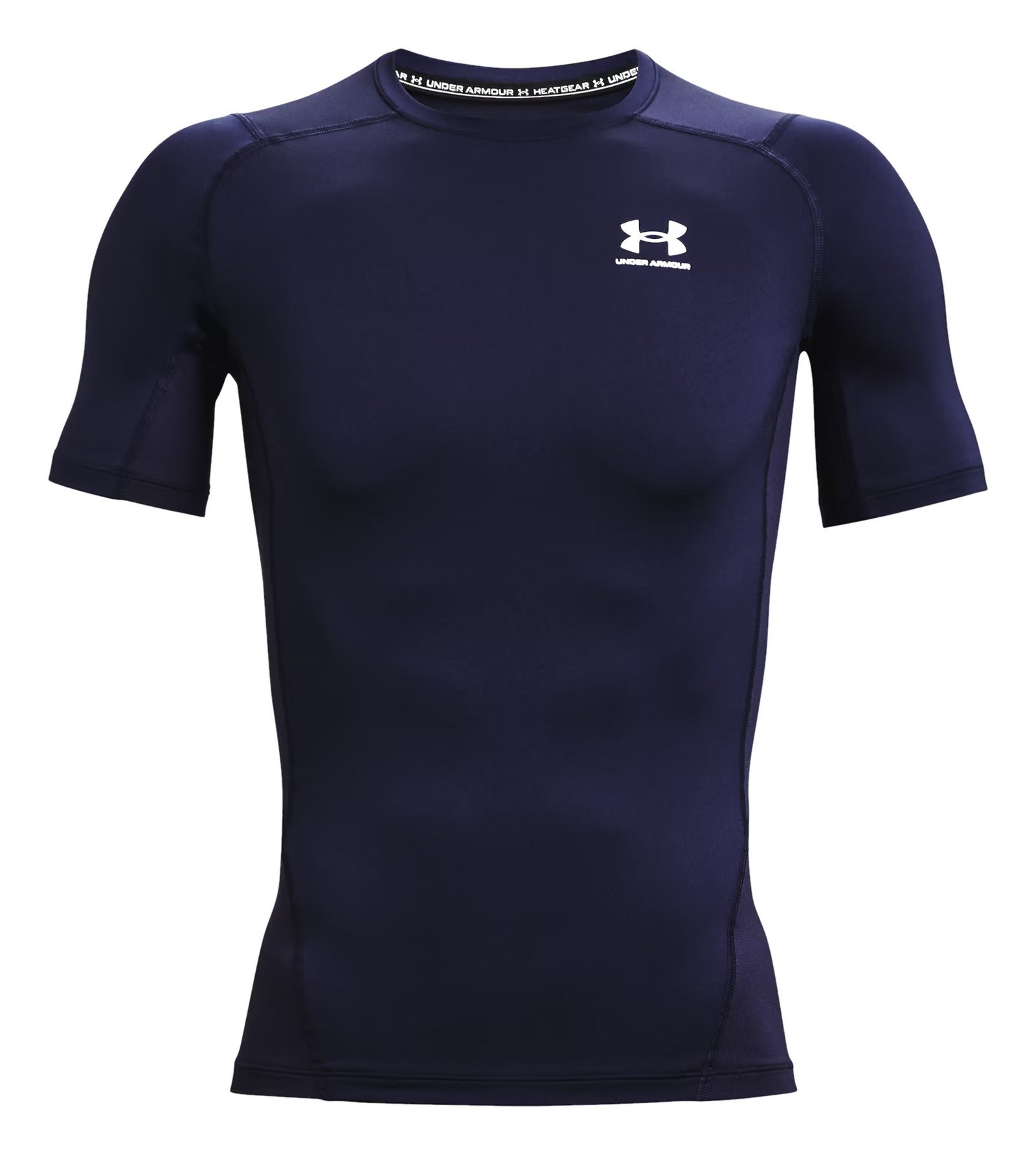 Under Armour HeatGear haut de compression homme, midnight navy/blanc