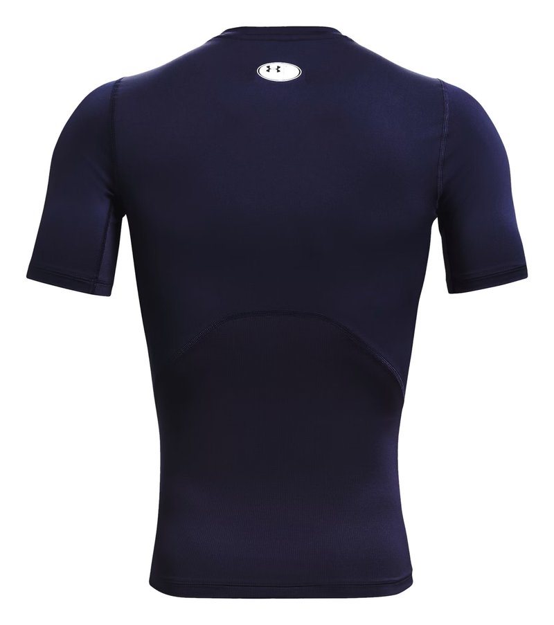 Under Armour HeatGear haut de compression homme, midnight navy/blanc