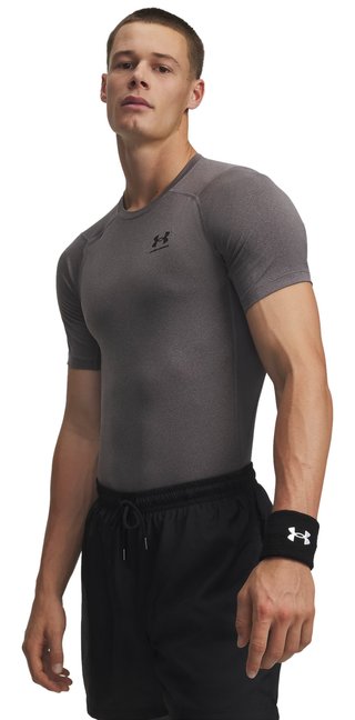 Under Armour HeatGear haut de compression homme, carbon heather