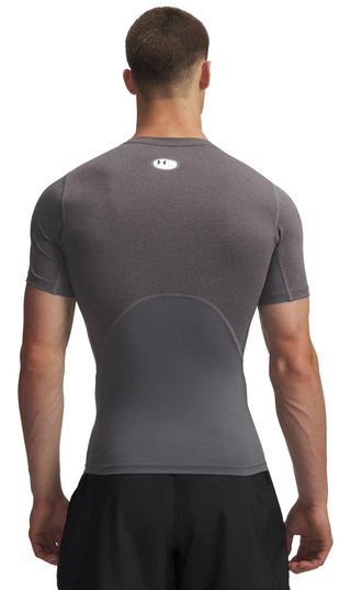 Under Armour HeatGear haut de compression homme, carbon heather