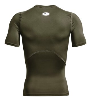 Under Armour HeatGear haut de compression homme, marine OD green/blanc