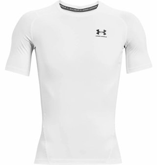 Under Armour HeatGear haut de compression homme, blanc