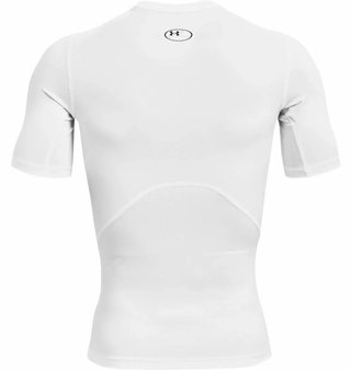 Under Armour HeatGear haut de compression homme, blanc