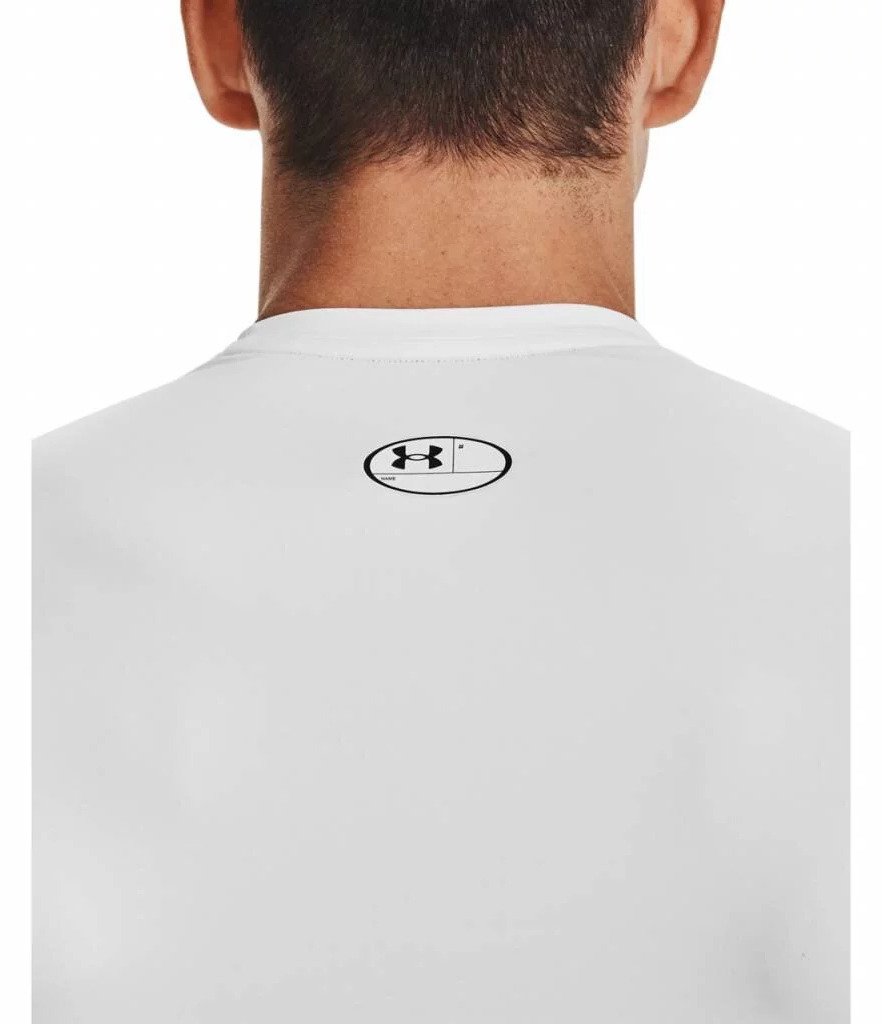 Under Armour HeatGear haut de compression homme, blanc