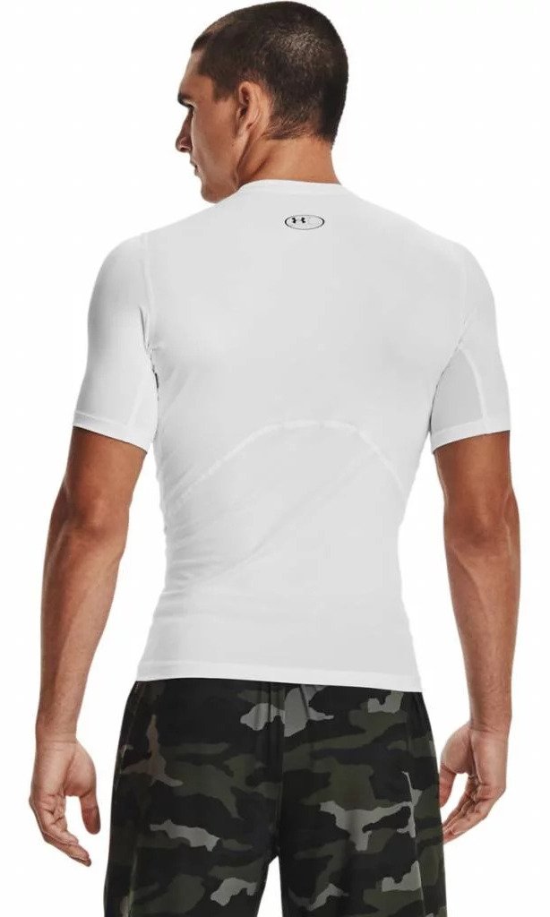 Under Armour HeatGear haut de compression homme, blanc