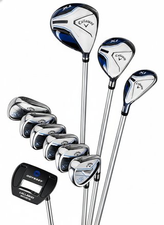 Callaway XT 26 11PC junior set de golf, acier/graphite, bleu/blanc