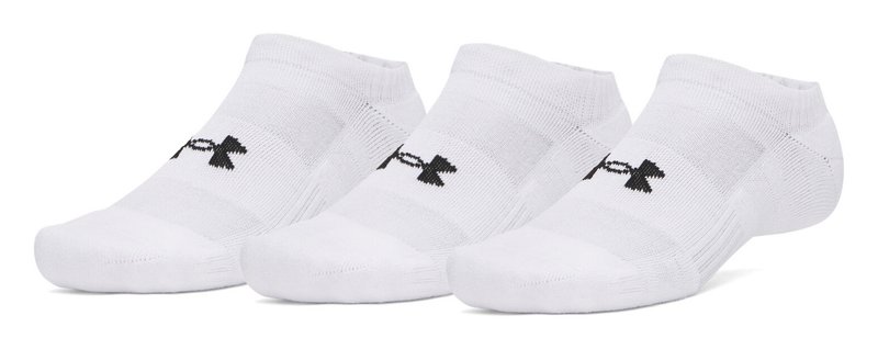 Under Armour Performance Cotton unisex chaussettes (3pack), blanc/ultimate black