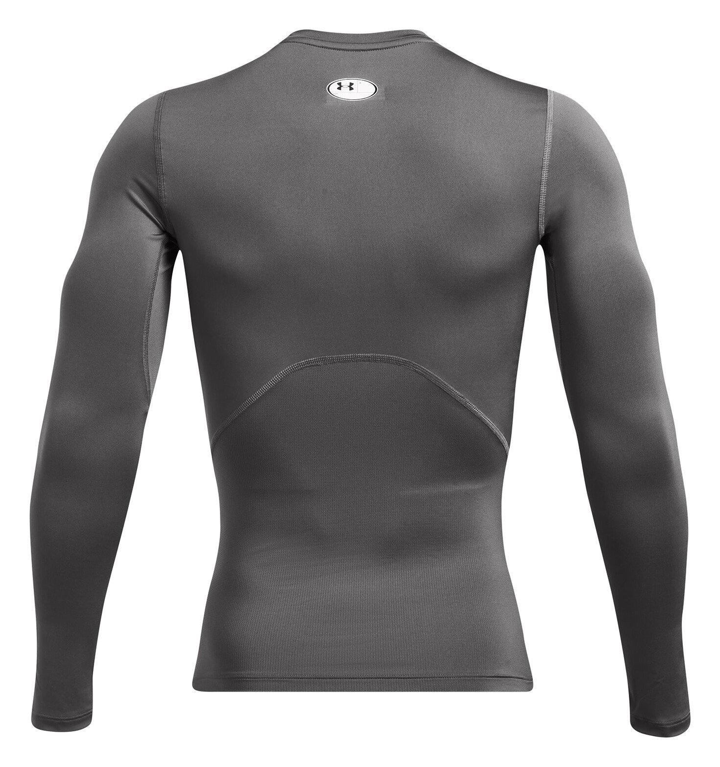 Under Armour HeatGear t-shirt de compression manches longues homme, castlerock/blanc