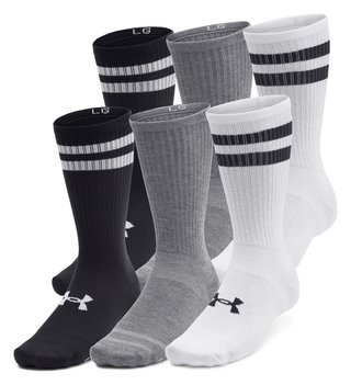 Under Armour Essential Crew unisex chaussettes (6 pack), blanc/noir
