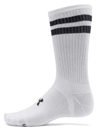 Under Armour Essential Crew unisex chaussettes (6 pack), blanc/noir