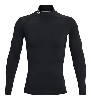 Under Armour HeatGear Comp Mock t-shirt de compression à manches longues homme, noir/blanc