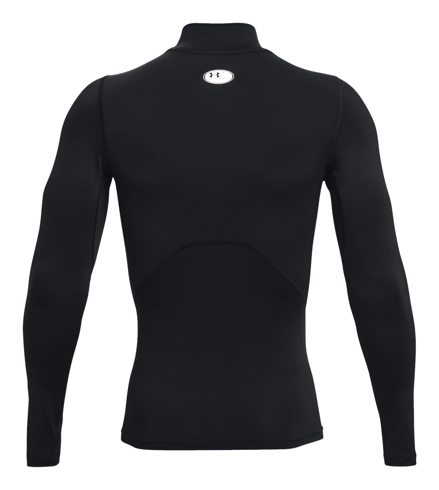 Under Armour HeatGear Comp Mock t-shirt de compression à manches longues homme, noir/blanc