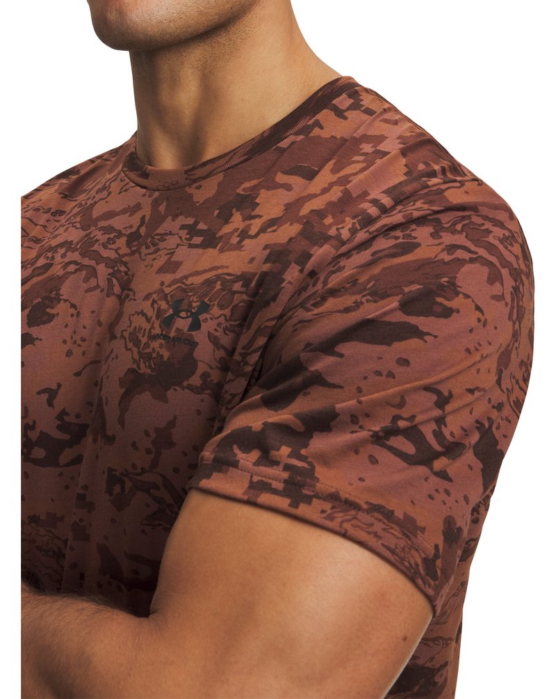 Under Armour ABC Camo SS t-shirt homme, vintage mocha