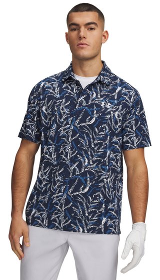 Under Armour Playoff 3.0 Printed polo homme, midnight blue