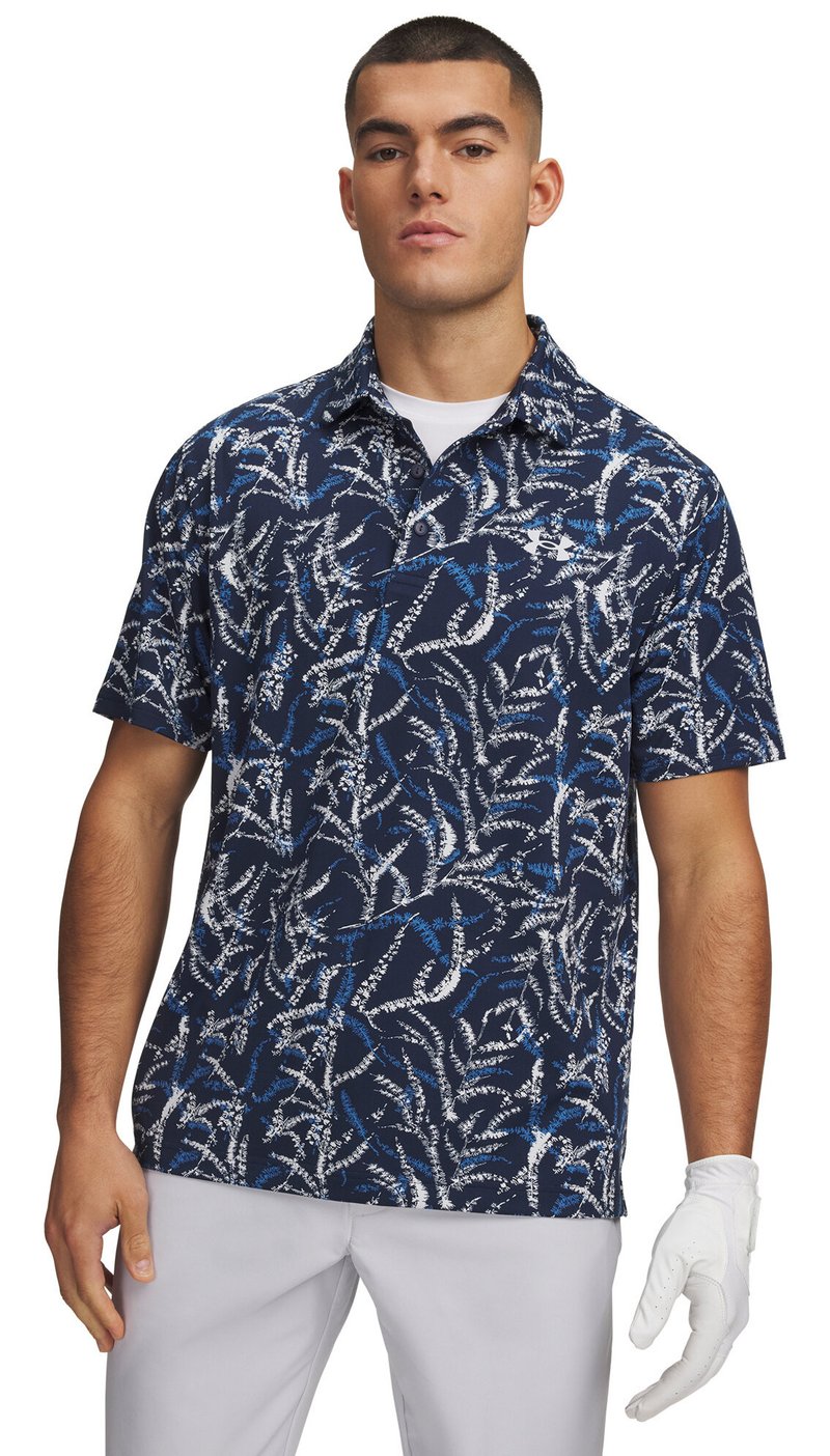 Under Armour Playoff 3.0 Printed polo homme, midnight blue