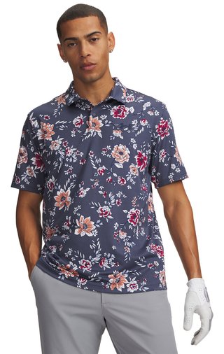 Under Armour Matchplay Printed polo homme, downpour gray