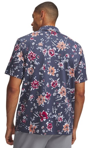 Under Armour Matchplay Printed polo homme, downpour gray