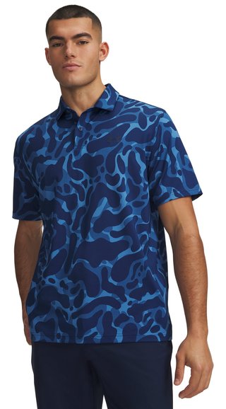 Under Armour Matchplay Printed polo homme, aegean blue