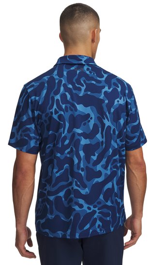 Under Armour Matchplay Printed polo homme, aegean blue