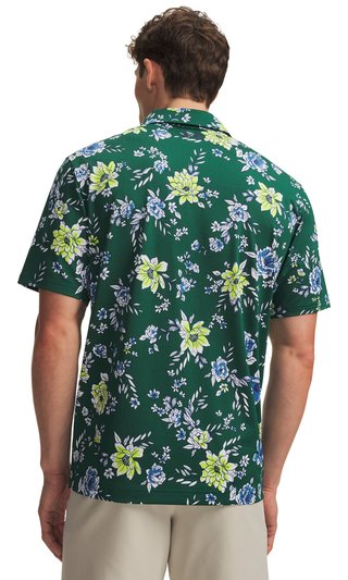 Under Armour Matchplay Printed polo homme, campus ivy