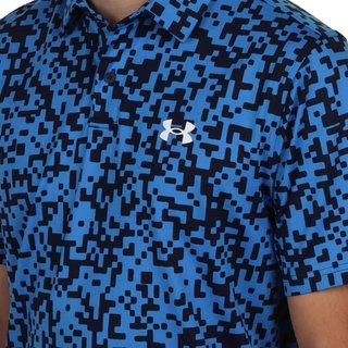 Under Armour T2G Printed polo homme, blue atlantis