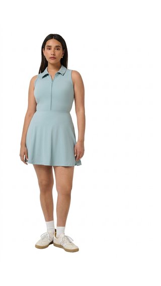 Travis Mathew Moveknit Sleeveless Polo robe femme, slate
