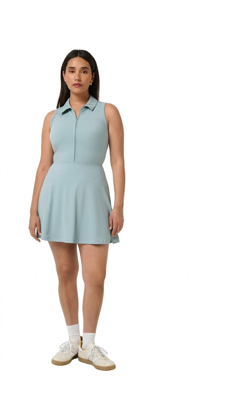 Travis Mathew Moveknit Sleeveless Polo robe femme, slate