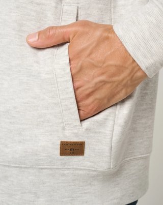 Travis Mathew Cloud Sweater Full Zip sweat à capuche homme, heather grey