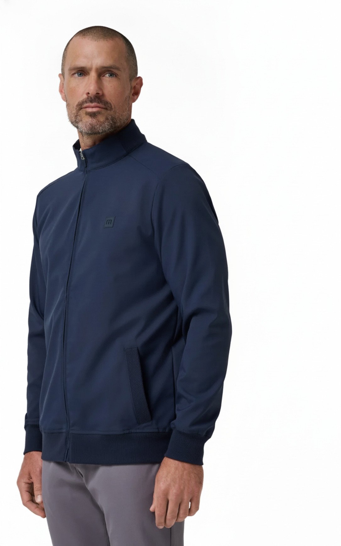 Travis Mathew Open To Close 2.0 Full Zip veste homme, total eclipse