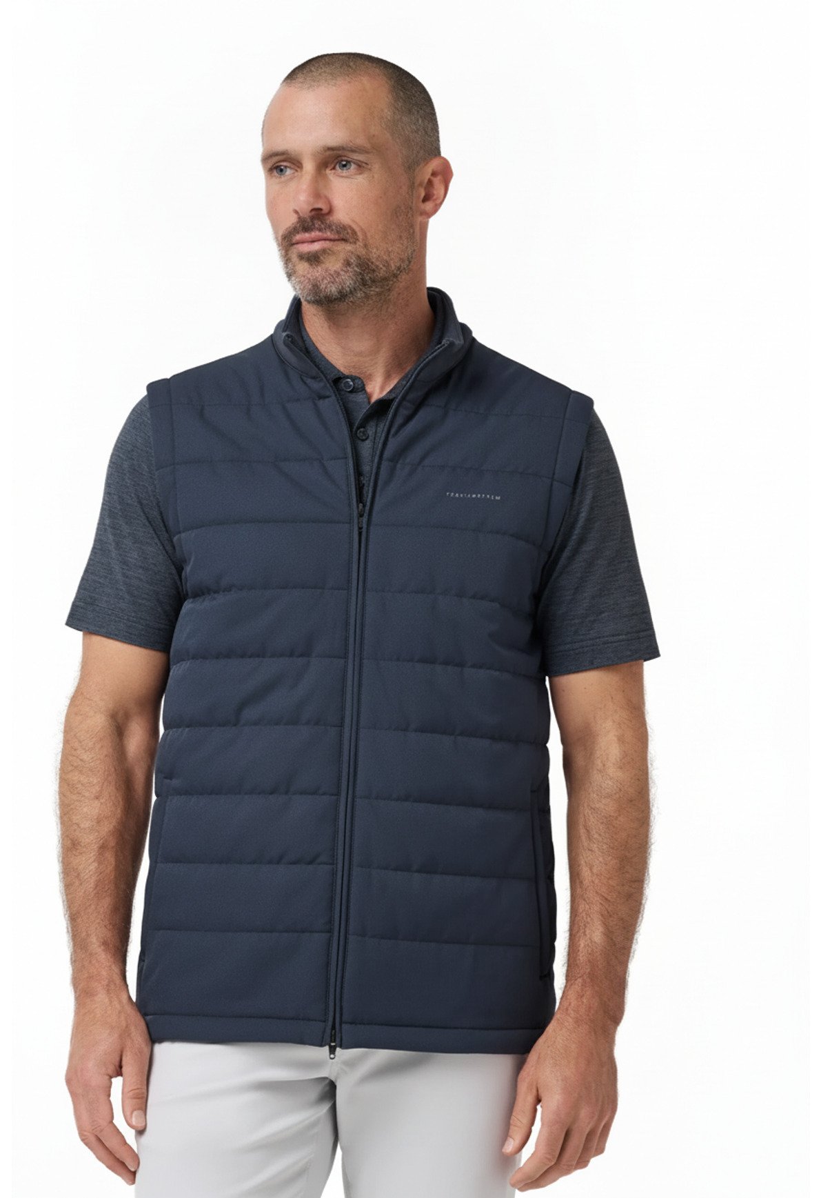 Travis Mathew Point Of Sail gilet homme, mood indigo