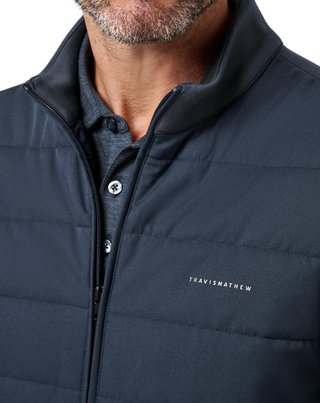 Travis Mathew Point Of Sail gilet homme, mood indigo