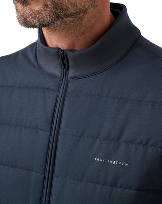 Travis Mathew Point Of Sail gilet homme, mood indigo