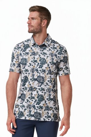Travis Mathew Featherweight Villa polo homme, blanc