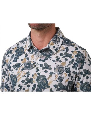 Travis Mathew Featherweight Villa polo homme, blanc