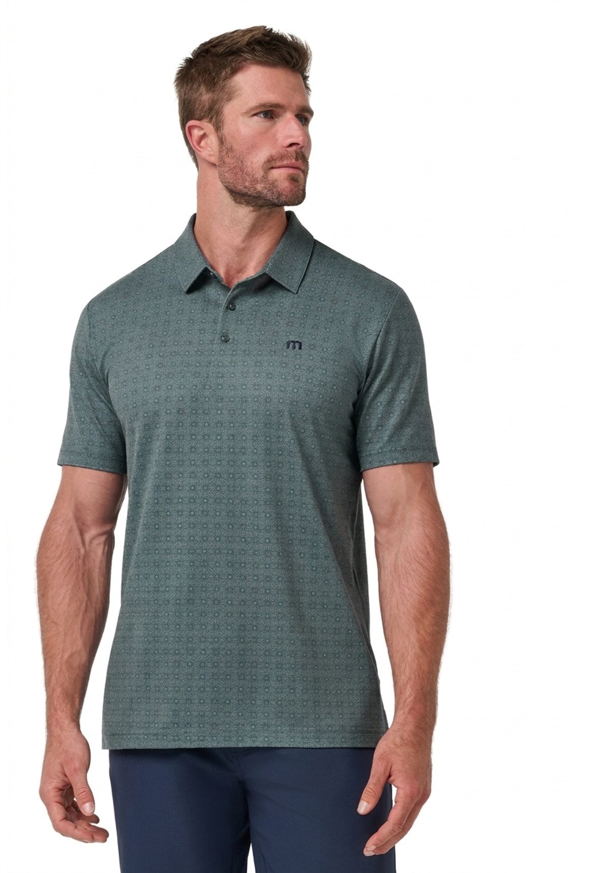 Travis Mathew Featherweight Trophy Ready polo homme, balsam green