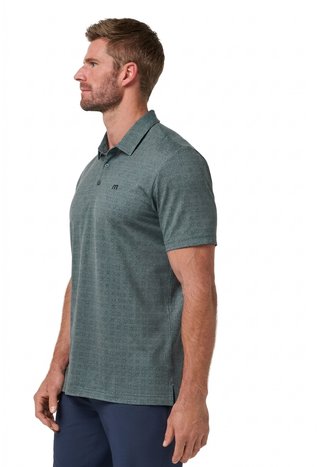 Travis Mathew Featherweight Trophy Ready polo homme, balsam green