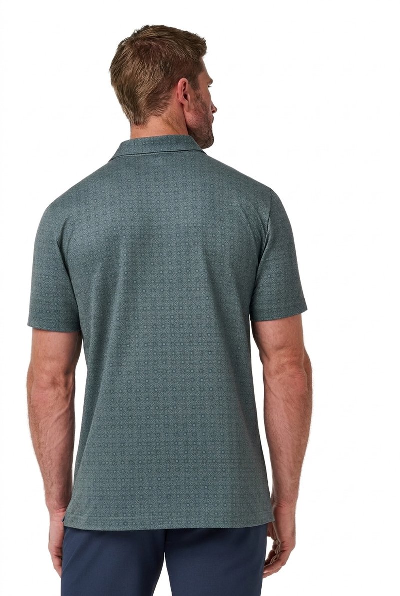 Travis Mathew Featherweight Trophy Ready polo homme, balsam green