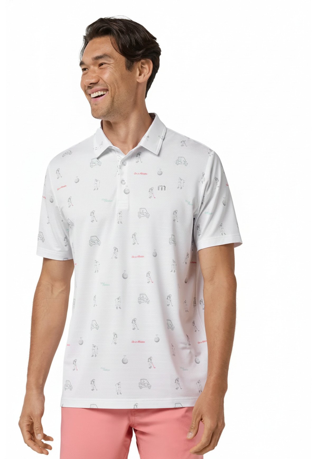 Travis Mathew On A Mission polo homme, blanc